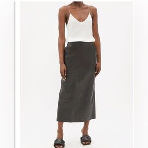 Raey leather skirt